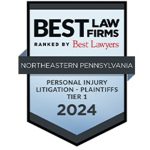 Best Law Firms ranked by Best Lawyers - Northeastern Pennsylvania - Personal Injury Litigation - Plaintiffs Tier 1 - 2024