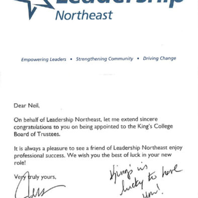 Leadership Northeast Testimonial for Neil